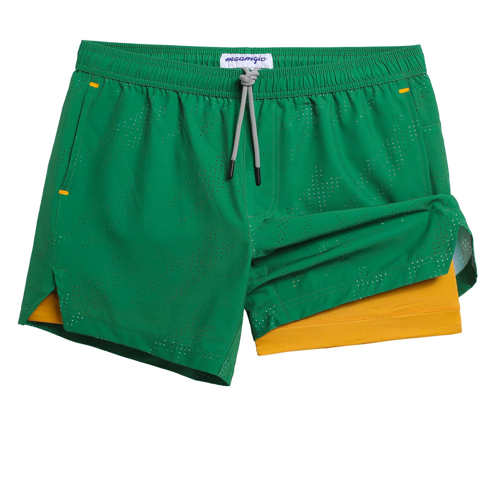 Magic Men's Compression Liner Running Shorts for Quick Dry Workout and Gym Anti-Chafe Comfort
| Magic Mens 5 Inch Runni